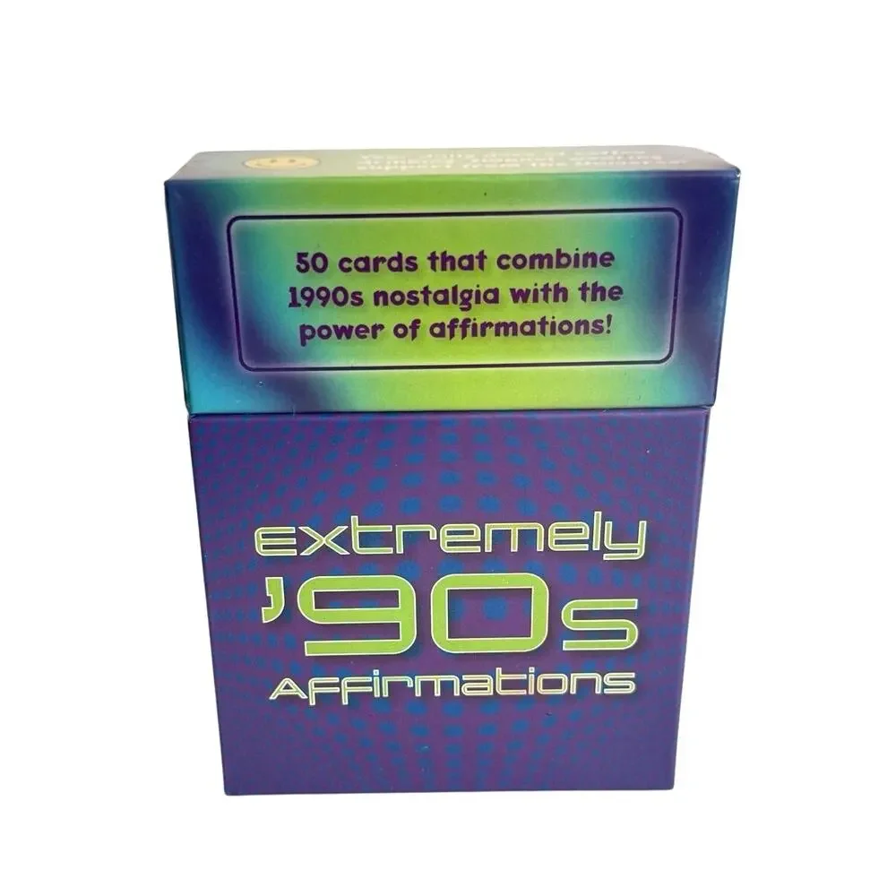New in sealed box Knock Knock extremely 90's affirmation cards